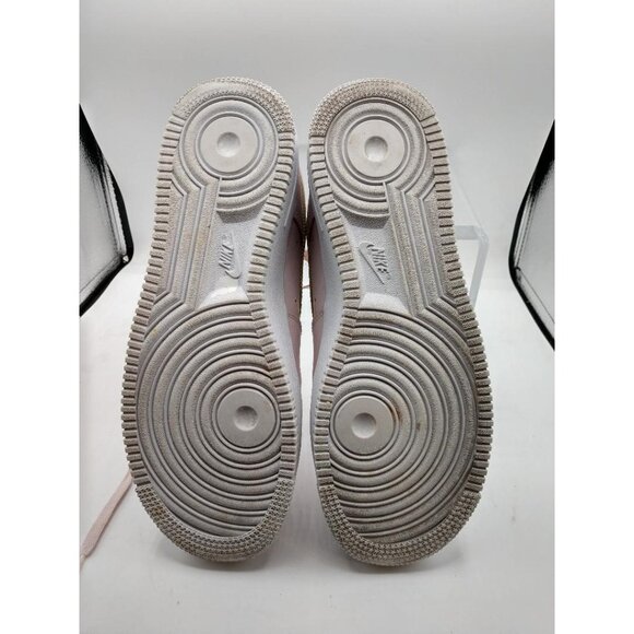 Nike Air Force 1 Low Iridescent Swoosh Sneakers Womens Pink Size 9 - Picture 7 of 9